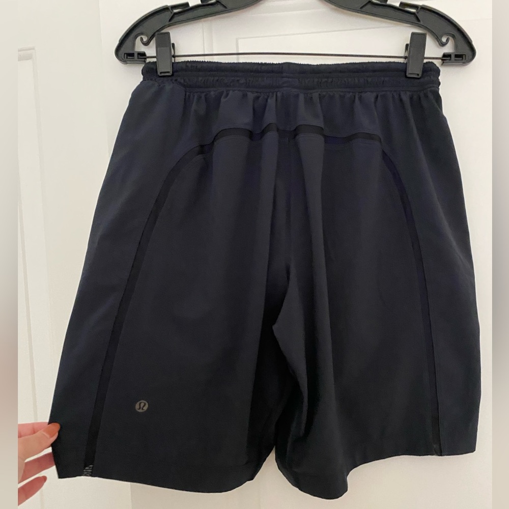MENS LULULEMON Running Shorts - dark grey/blue/black - medium